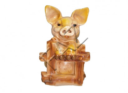 Design Pig Figure Garden Statue Sculpture Figurines Sculptures Decoration C33